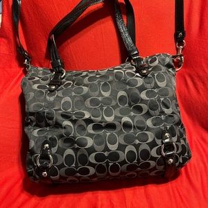Fun Tri-color Coach Purse